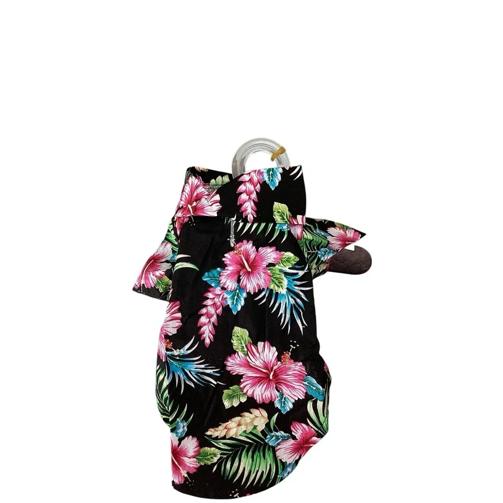 Doggie Design | Tropical Nights | Hawaiian Dog Shirt | Small 14